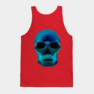 Blue Crystal Skull Tank Top